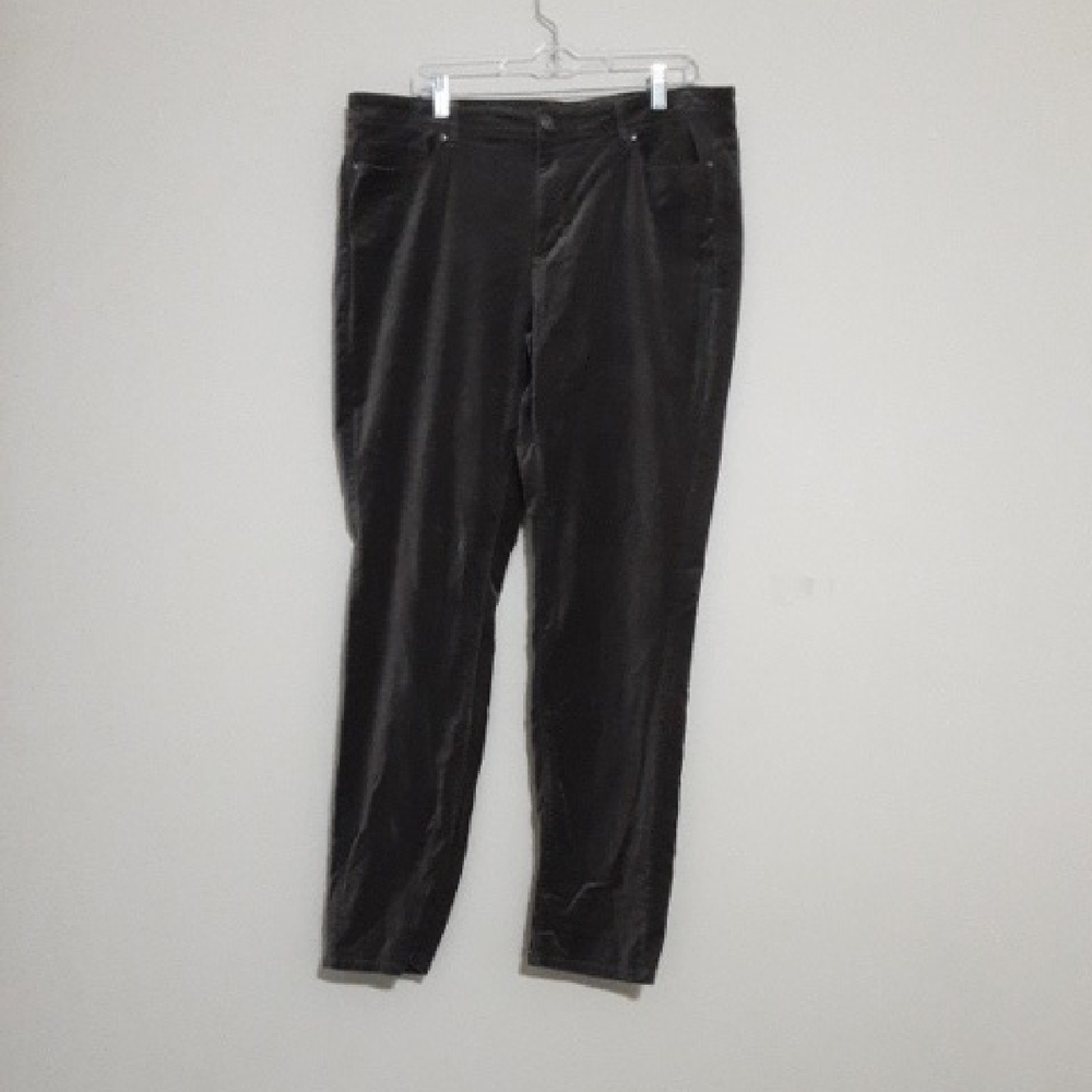 Jjill Velvet Pants Brown Straigth Casual Y2k Goth Festival Grunge Women 15T